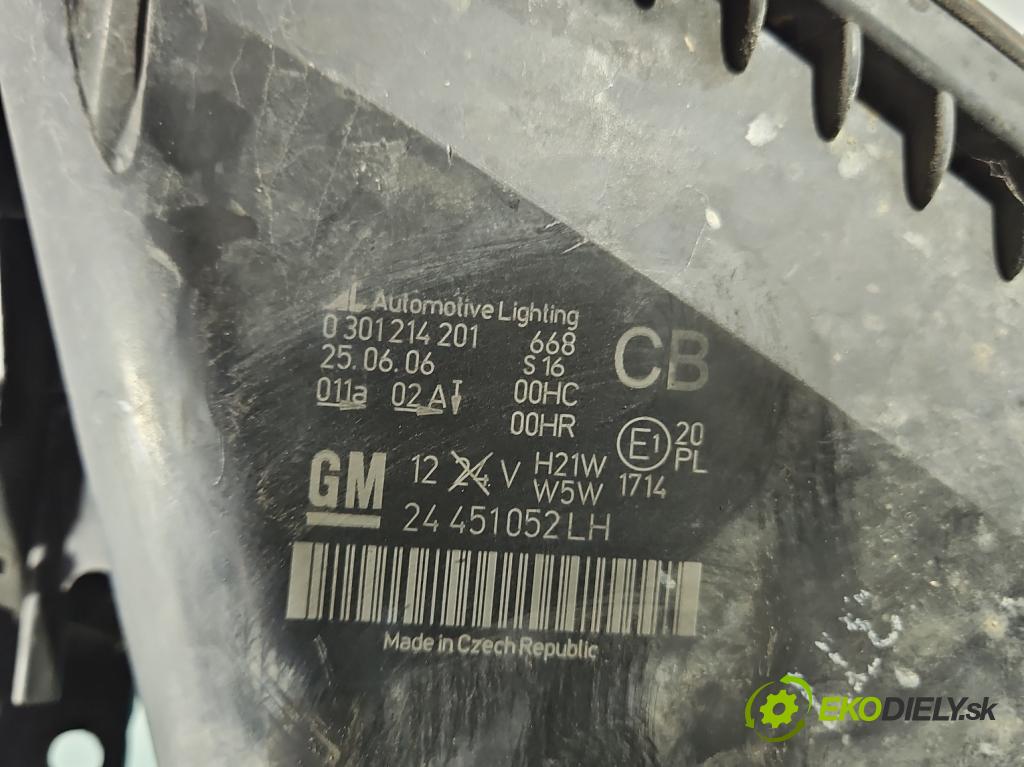 Opel Zafira B 2005-2014 1.9 cdti 120 HP manual 88 kW 1910 cm3 5- Reflektor: ľavý 0301214201 (Kľučka dverí ostatné)