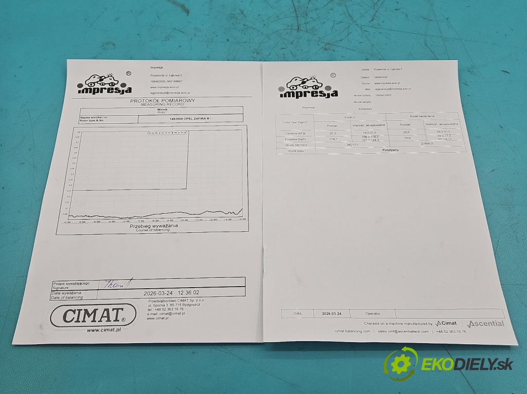 Opel Zafira B 2005-2014 1.9 cdti 120 HP manual 88 kW 1910 cm3 5- turbodúchadlo, turbo repasovaná 755042-3