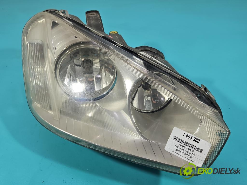 Ford C-Max I 2003-2010 1.8 tdci 116 HP manual 85 kW 1753 cm3 5- Reflektor: pravý 7M51-13W029-AA (Svetlo predné pravé)