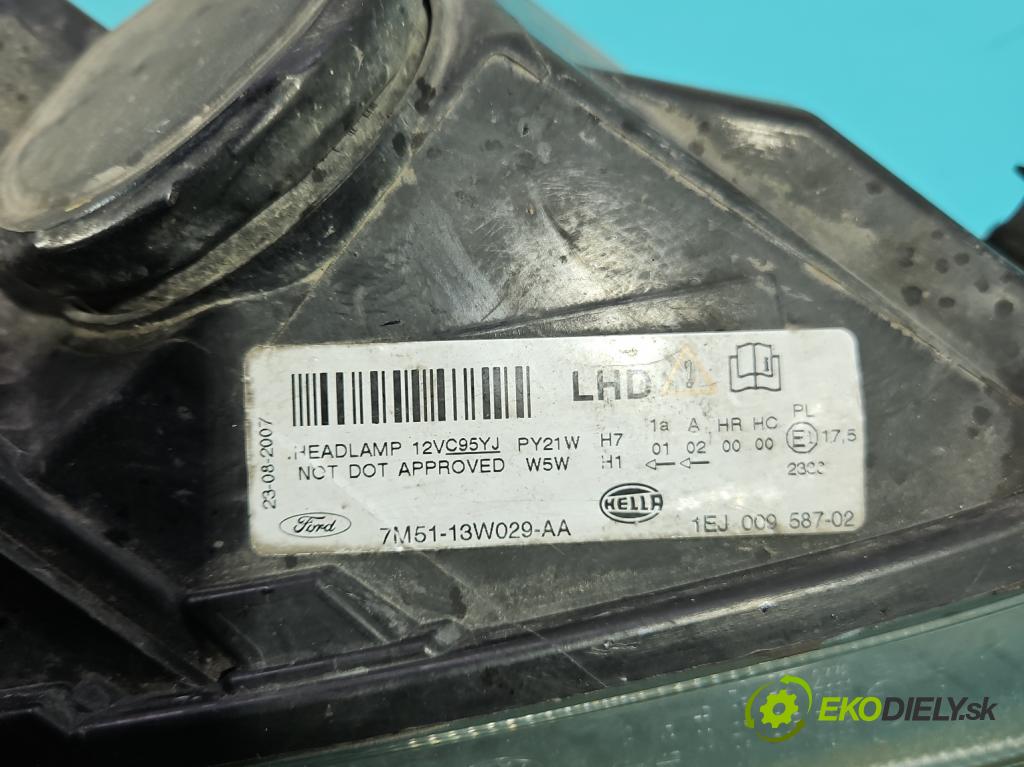 Ford C-Max I 2003-2010 1.8 tdci 116 HP manual 85 kW 1753 cm3 5- Reflektor: pravý 7M51-13W029-AA (Svetlo predné pravé)