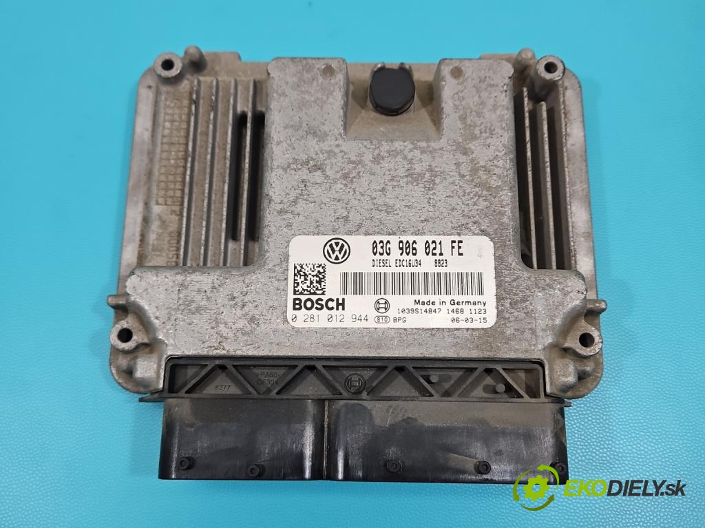 Vw Touran I 2003-2015 1.9 tdi (BLS) 105 HP manual 77 kW 1896 cm3 5- riadiaca jednotka motora 03G906021FE