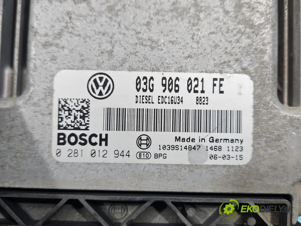Vw Touran I 2003-2015 1.9 tdi (BLS) 105 HP manual 77 kW 1896 cm3 5- riadiaca jednotka motora 03G906021FE