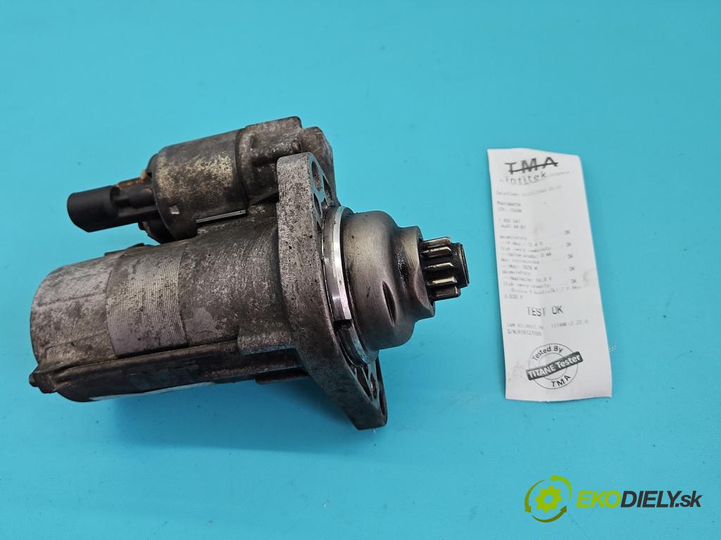 Vw Touran I 2003-2015 1.9 tdi (BLS) 105 HP manual 77 kW 1896 cm3 5- štartér 02Z911023H (Štartér)