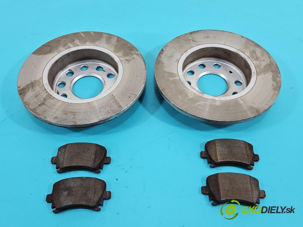 Vw Touran I 2003-2015 1.9 tdi (BLS) 105 HP manual 77 kW 1896 cm3 5- Štíty: brzdové zadné