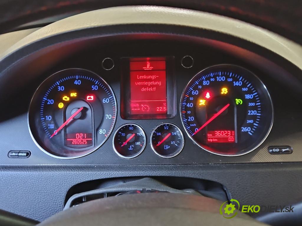 Vw Passat B6 2005-2010 2.0 FSI 150 HP manual 110 kW 1984 cm3 5- prístrojovka/ budíky  (Prístrojová doska)