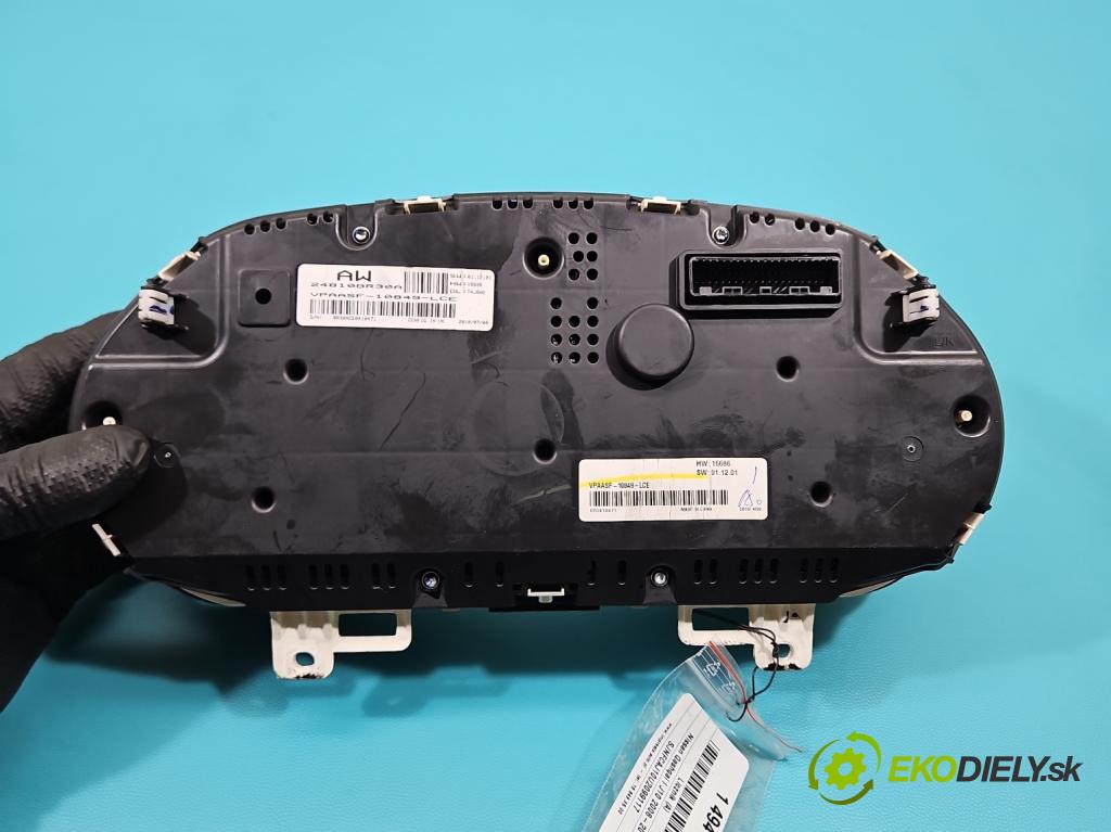 Nissan Qashqai I J10 2006-2013 1.5 dci 106 HP manual 78 kW 1461 cm3 5- prístrojovka/ budíky VPAASF-10849-LCE (Prístrojová doska)