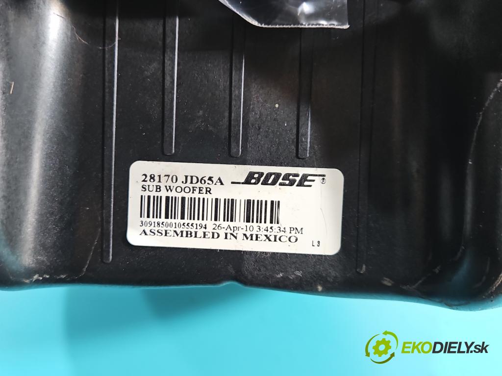 Nissan Qashqai I J10 2006-2013 1.5 dci 106 hp manual 78 kW 1461 cm3 5- Subwoofer: 28170-JD65A (Audio zařízení)