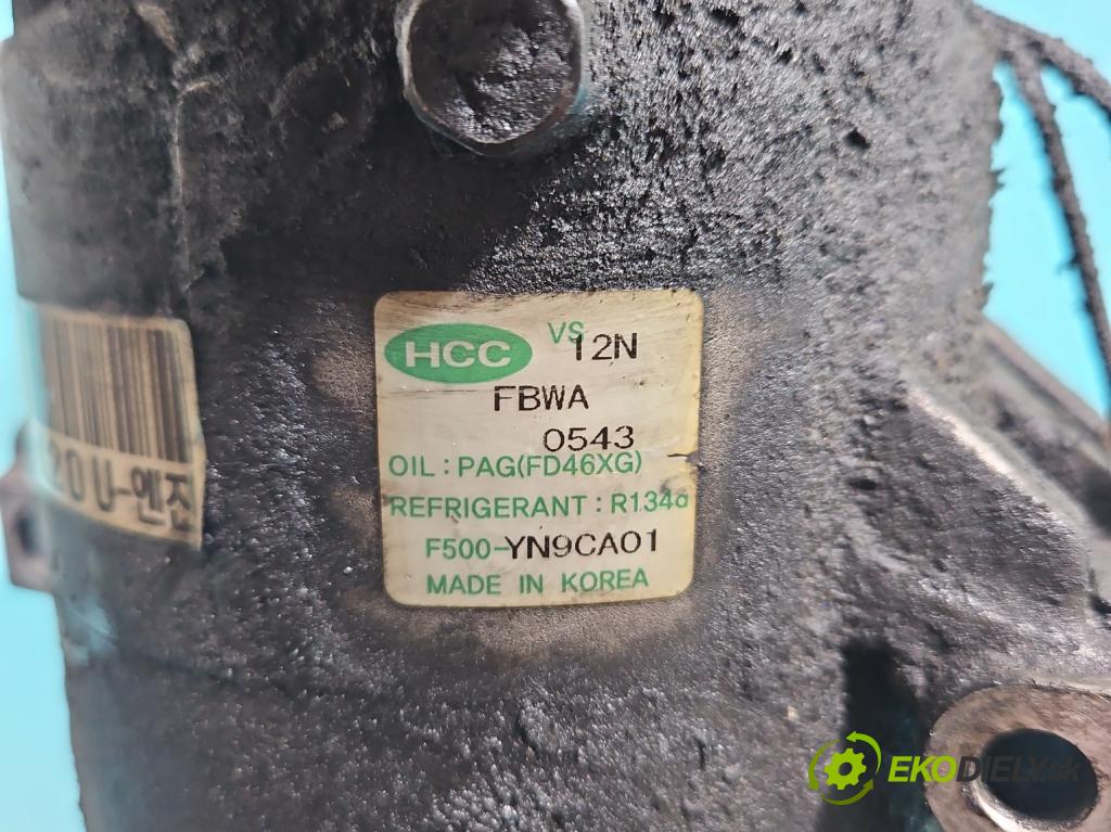 Kia Venga 1.4 crdi 75 HP manual 55 kW 1396 cm3 5- Kompresor: klimatizácie F500-YN9CA01 (Kompresor klimatizácie)