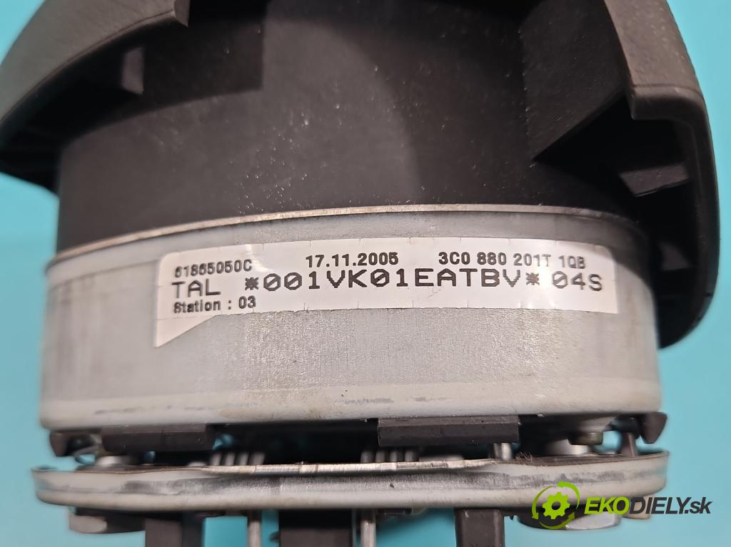 Vw Passat B6 2005-2010 2.0 FSI 150 HP manual 110 kW 1984 cm3 5- airbag vzduch: Řidiči: 3C0880201T (Airbag)