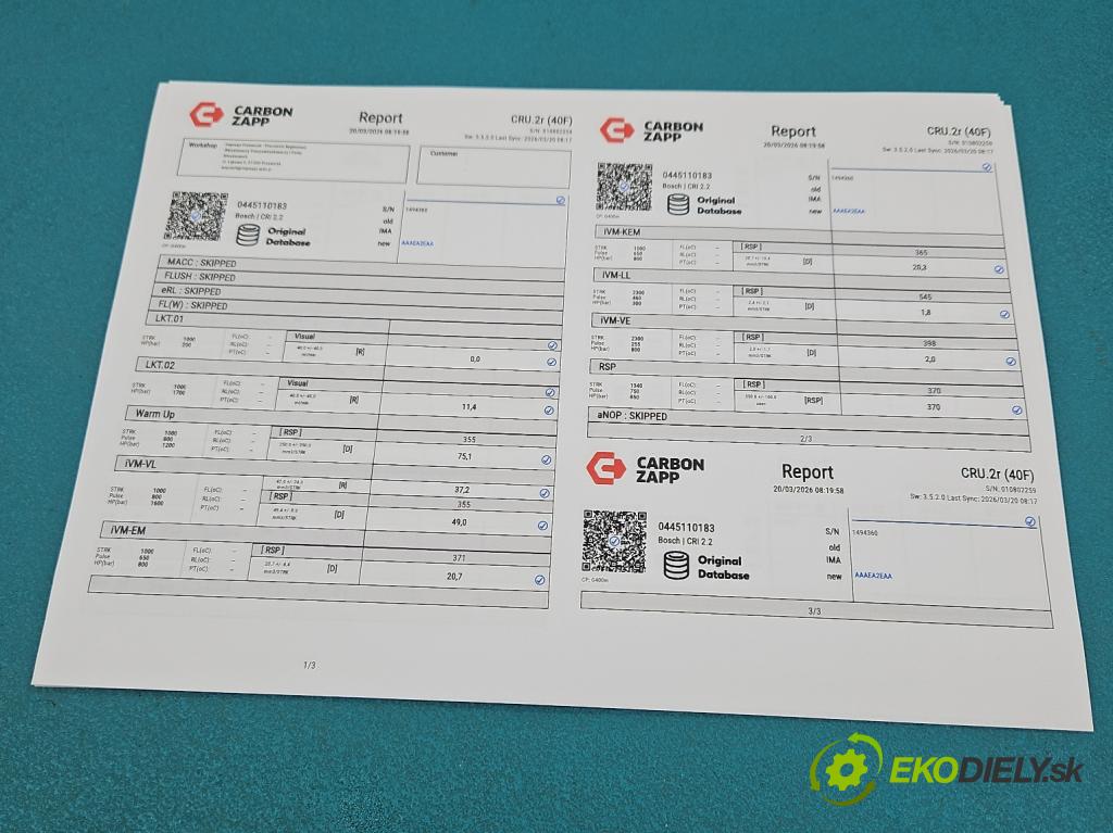 Fiat Doblo I 2001-2010 1.3 jtd 75 hp manual 55 kW 1248 cm3 5- vstřikovač 0445110183 (Vstřikovač paliva)