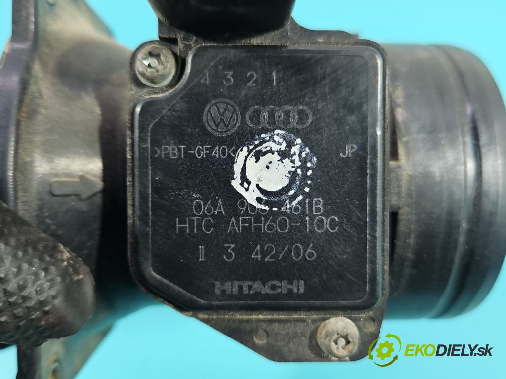 Vw Golf IV 1997-2003 1.6 SR 101 HP manual 74 kW 1595 cm3 5- průtokoměr: 06A906461B (Váha vzduchu)