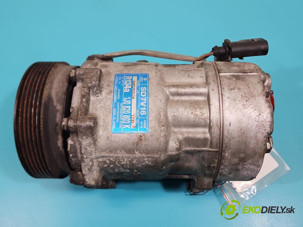 Vw Bora 1.9 tdi 116 HP manual 85 kW 1896 cm3 4- Kompresor: klimatizácie 1J0820803K (Kompresor klimatizácie)