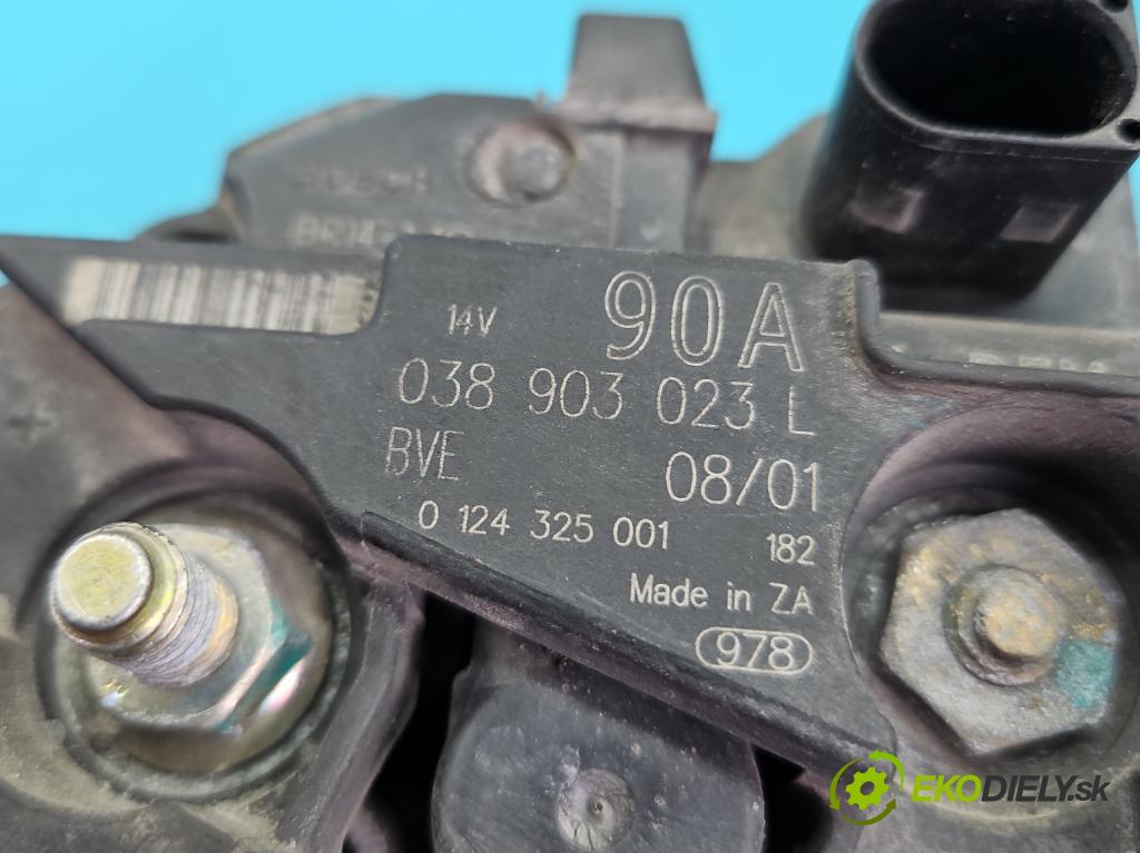 Vw Bora 1.9 tdi 116 HP manual 85 kW 1896 cm3 4- Alternator 038903023L (Alternátor)