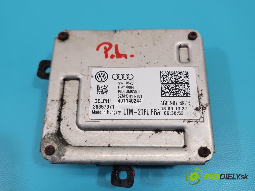 Audi A6 C7 2011-2018 3.0 TDI 313 HP automatic 230 kW 2967 cm3 5- střídač: xenon 4G0907697F (Riadiaca jednotka xenónu)