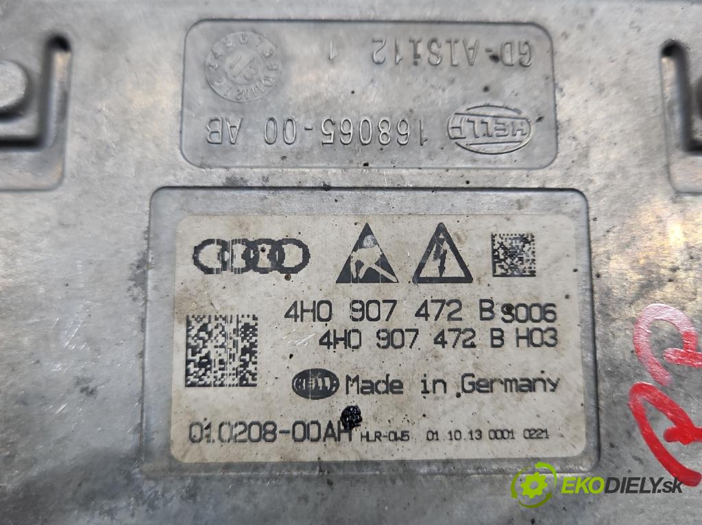 Audi A6 C7 2011-2018 3.0 TDI 313 HP automatic 230 kW 2967 cm3 5- střídač: xenon 4H0907472B (Riadiaca jednotka xenónu)