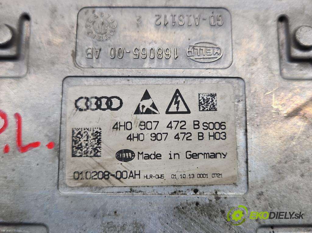 Audi A6 C7 2011-2018 3.0 TDI 313 HP automatic 230 kW 2967 cm3 5- střídač: xenon 4H0907472B (Riadiaca jednotka xenónu)