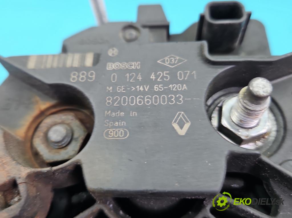 Renault Clio III 2005-2012 1.5 dci 68 HP manual 50 kW 1461 cm3 3- Alternator 0124425071 (Alternátor)