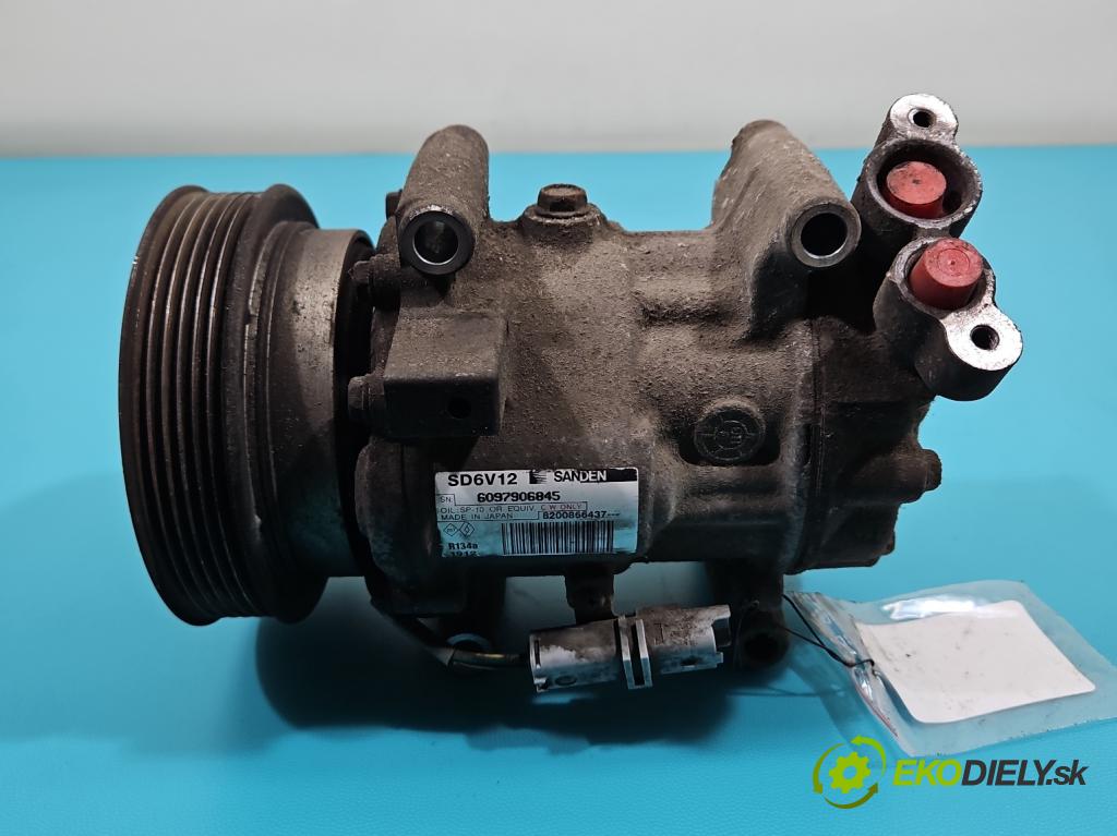 Renault Clio III 2005-2012 1.5 dci 68 HP manual 50 kW 1461 cm3 3- Kompresor: klimatizácie 8200866437 (Kompresor klimatizácie)