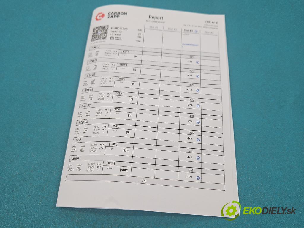 Renault Clio III 2005-2012 1.5 dci 68 hp manual 50 kW 1461 cm3 3- vstřikovač EJBR05102D (Vstřikovač paliva)