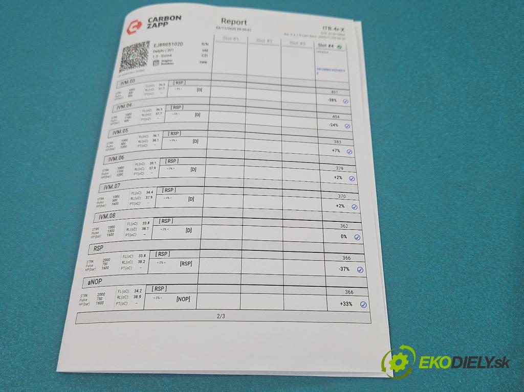 Renault Clio III 2005-2012 1.5 dci 68 hp manual 50 kW 1461 cm3 3- vstřikovač EJBR05102D (Vstřikovač paliva)