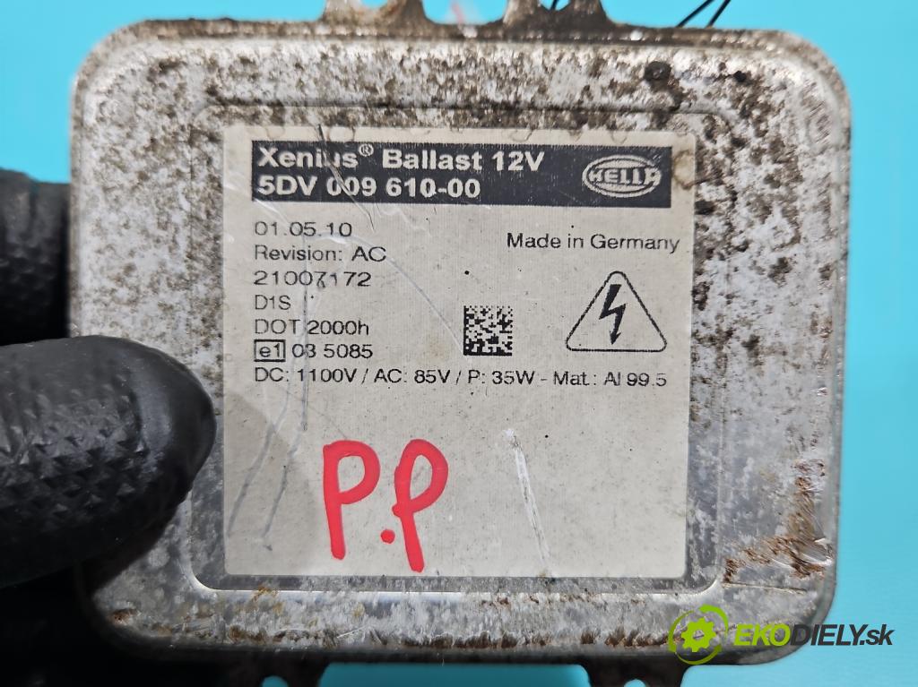 Nissan Qashqai I J10 2006-2013 1.5 dci 106 HP manual 78 kW 1461 cm3 5- střídač: xenon 5DV009610-00 (Riadiaca jednotka xenónu)