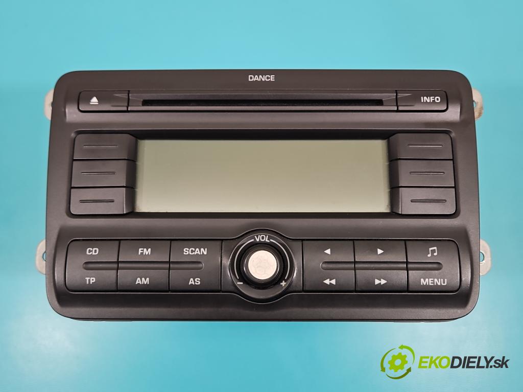Skoda Fabia II 2007-2014 1.4 16V 86 HP manual 63 kW 1390 cm3 5- Radio originál 5J0035161