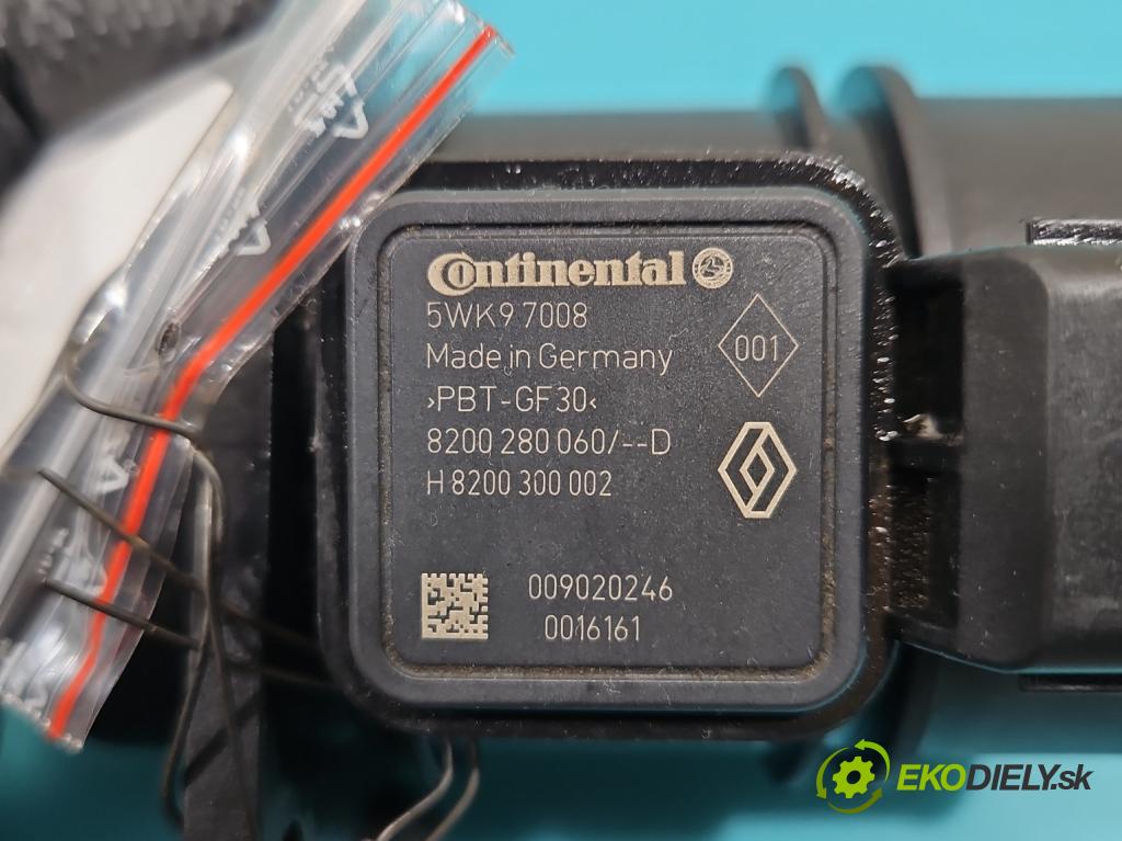 Nissan Qashqai I J10 2006-2013 1.5 dci 106 HP manual 78 kW 1461 cm3 5- průtokoměr: 5WK97008 (Váha vzduchu)