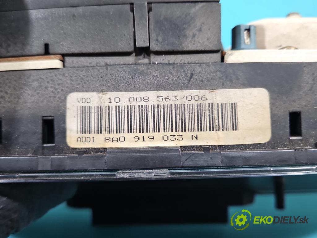 Audi 80 B4 1991-1994 1.9 tdi 90 HP manual 66 kW 1896 cm3 5- prístrojovka/ budíky 8A0919033N (Prístrojová doska)