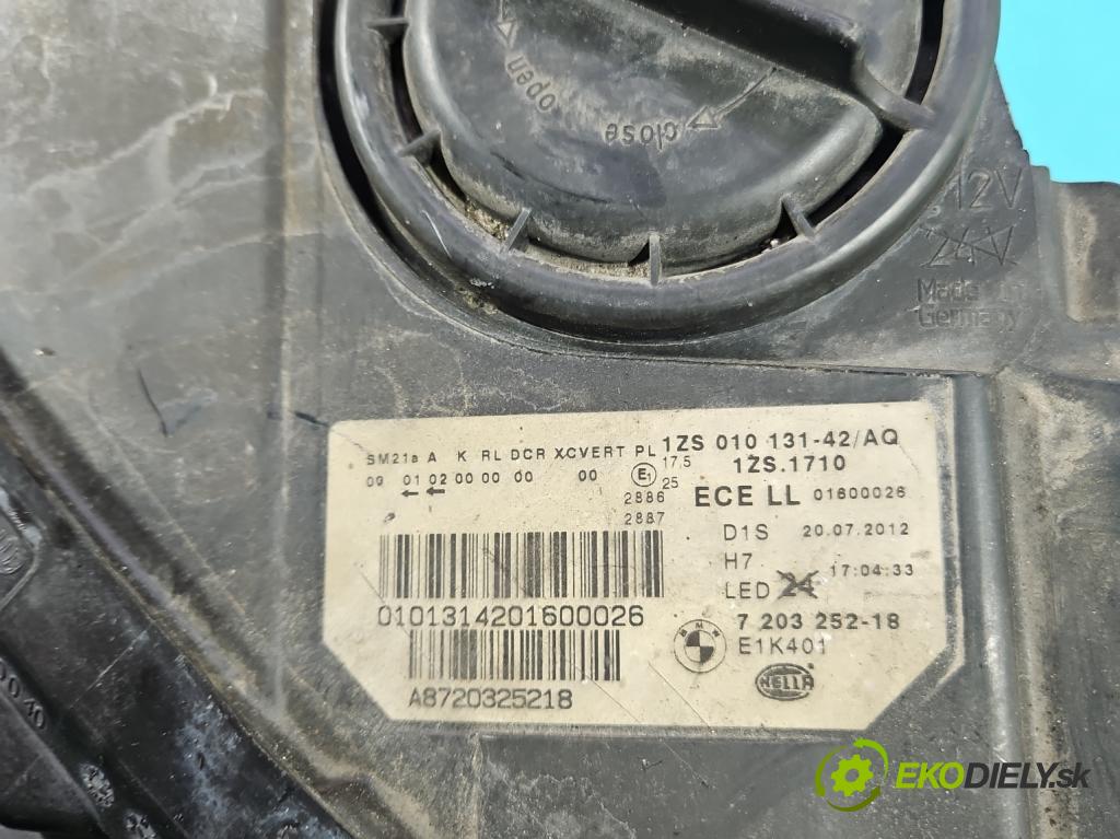 Bmw 5 F10 2010-2017 2.0d 218 HP automatic 160 kW 1995 cm3 5- Reflektor: pravý 7203252 (Svetlo predné pravé)