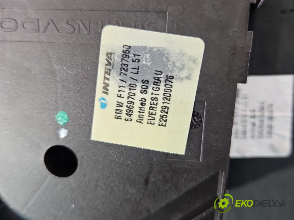 Bmw 5 F10 2010-2017 2.0d 218 HP automatic 160 kW 1995 cm3 5- Střešní okno: 7237960 (Sklo karosérie)