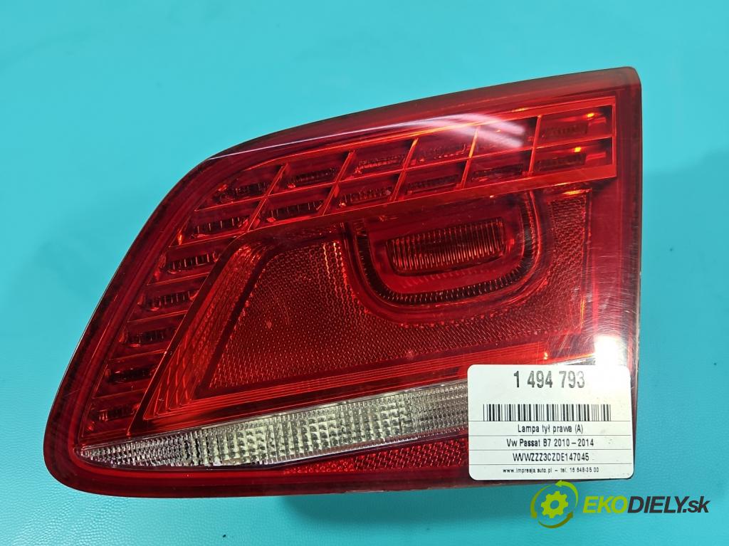 Vw Passat B7 2010-2014 2.0 TSI 211KM automatic 155 kW 1984 cm3 4- světlo zadní pravé 3AE945307D (Klika dveří ostatní)