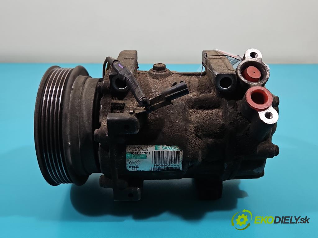 Nissan Qashqai I J10 2006-2013 1.5 dci 106 HP manual 78 kW 1461 cm3 5- Kompresor: klimatizácie 926009865R (Kompresor klimatizácie)