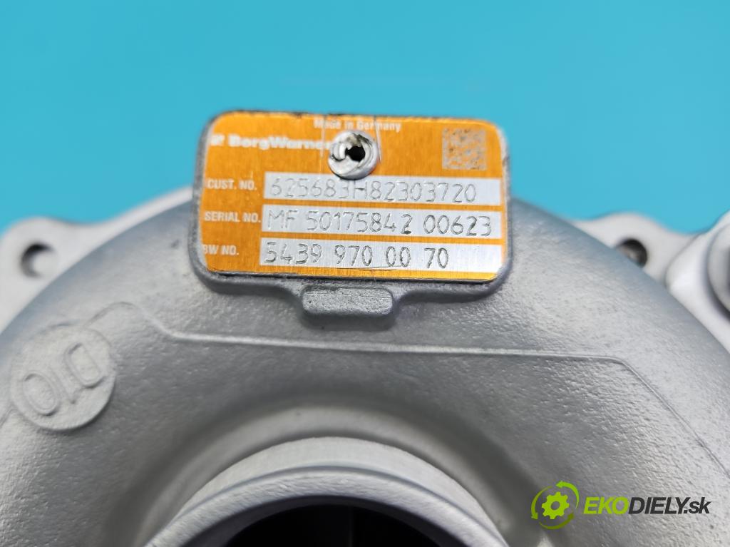 Nissan Qashqai I J10 2006-2013 1.5 dci 106 hp manual 78 kW 1461 cm3 5- Turbodmychadlo repasováno 54399700070