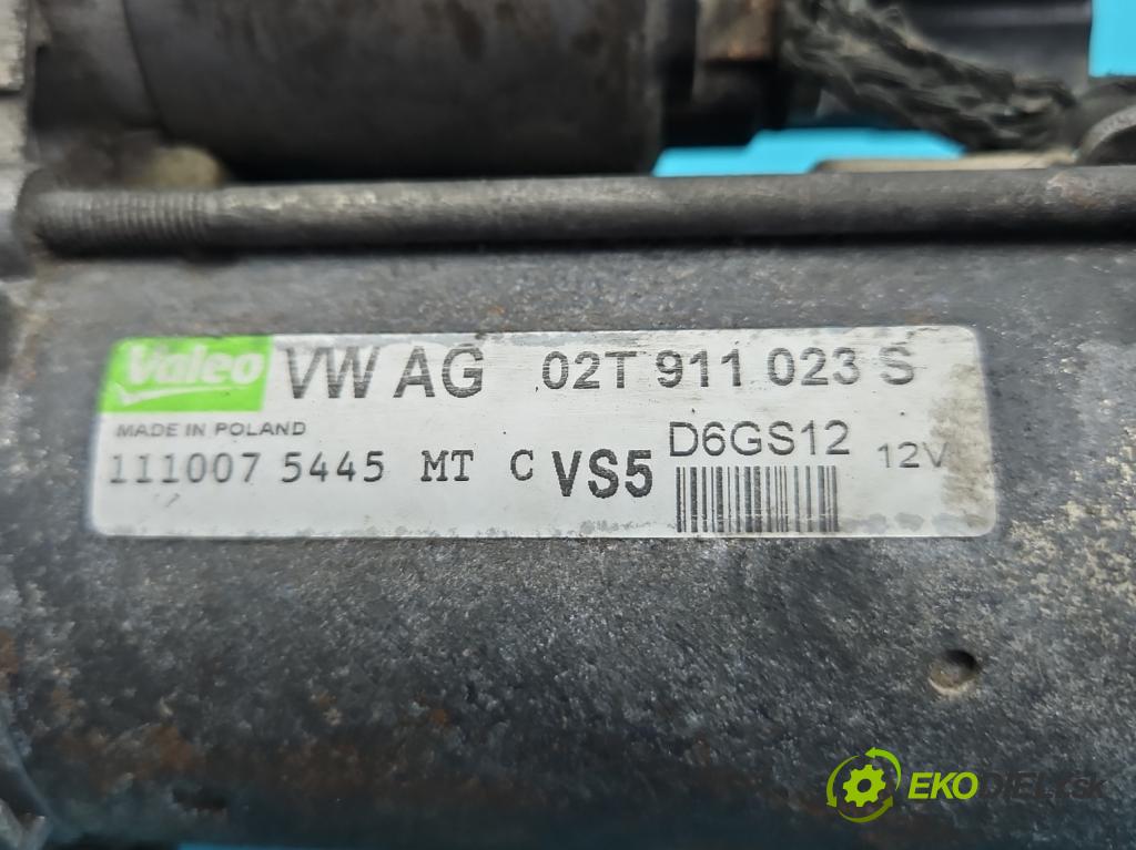 Skoda Fabia II 2007-2014 1.4 16V 86 HP manual 63 kW 1390 cm3 5- štartér D6GS12 (Štartér)