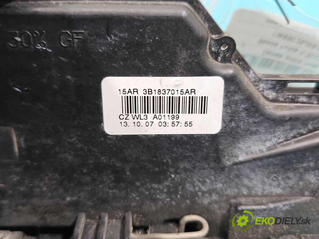 Skoda Fabia II 2007-2014 1.4 16V 86 hp manual 63 kW 1390 cm3 5- zámek přední levý 3B1837015AR