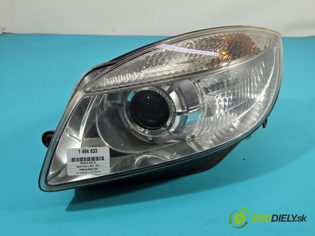 Skoda Fabia II 2007-2014 1.4 16V 86 HP manual 63 kW 1390 cm3 5- Reflektor: ľavý  (Kľučka dverí ostatné)