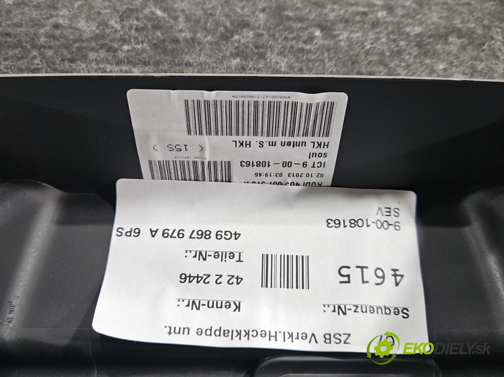 Audi A6 C7 2011-2018 3.0 TDI 313 hp automatic 230 kW 2967 cm3 5- Tapacír: kufrových dveří 4G9867979A