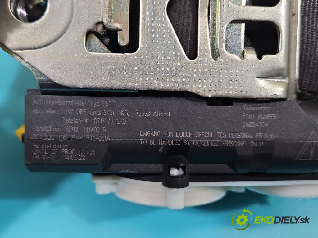 Audi A6 C7 2011-2018 3.0 TDI 313 HP automatic 230 kW 2967 cm3 5- pas bezpečnosť: predné ľavý 4G8857705J