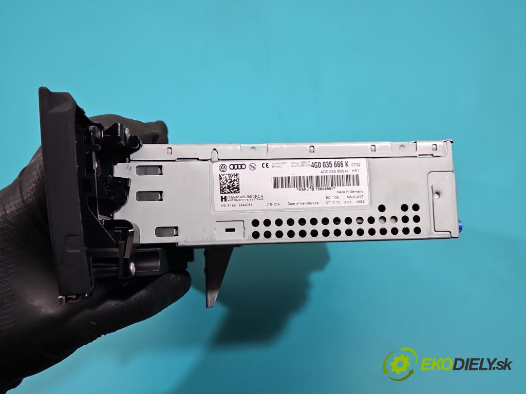 Audi A6 C7 2011-2018 3.0 TDI 313 HP automatic 230 kW 2967 cm3 5- Radio originál 4G0035666K