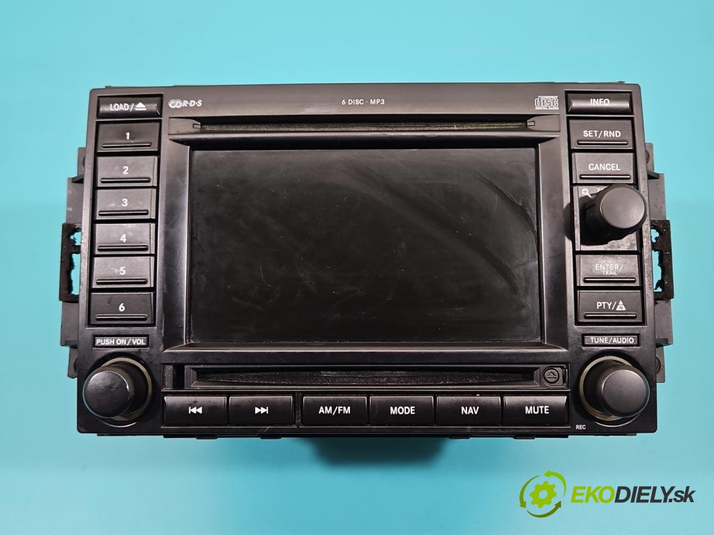 Jeep Patriot 2006-2017 2.4 16V 175 HP automatic 129 kW 2359 cm3 5- Radio originál P56038646AM