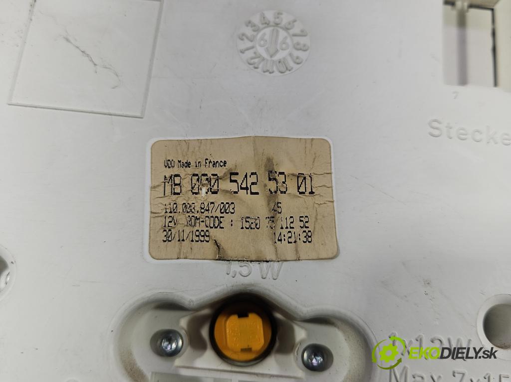 Mercedes Sprinter I 1995-2006 2.3d 79KM manual 58 kW 2299 cm3 5- prístrojovka/ budíky MB0005425301 (Prístrojová doska)