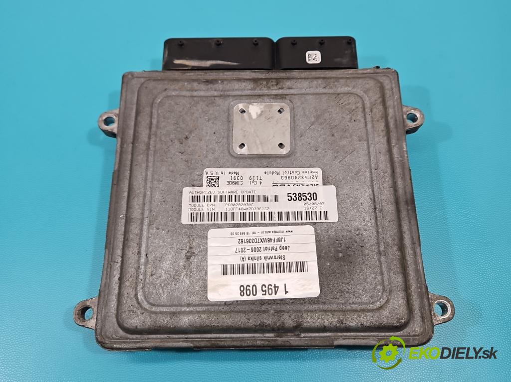 Jeep Patriot 2006-2017 2.4 16V 175 HP automatic 129 kW 2359 cm3 5- riadiaca jednotka motora P68028203AC