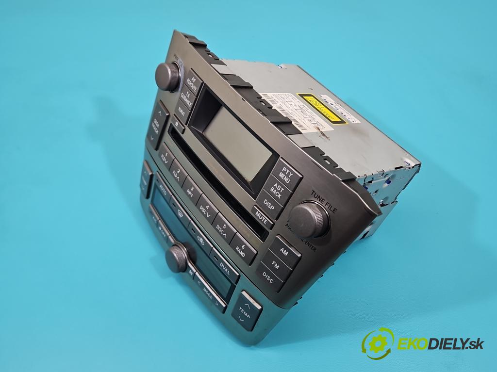Toyota Avensis II T25 2003-2008 2.0 D4D 126 HP manual 93 kW 1998 cm3 5- Radio originál 86120-05120