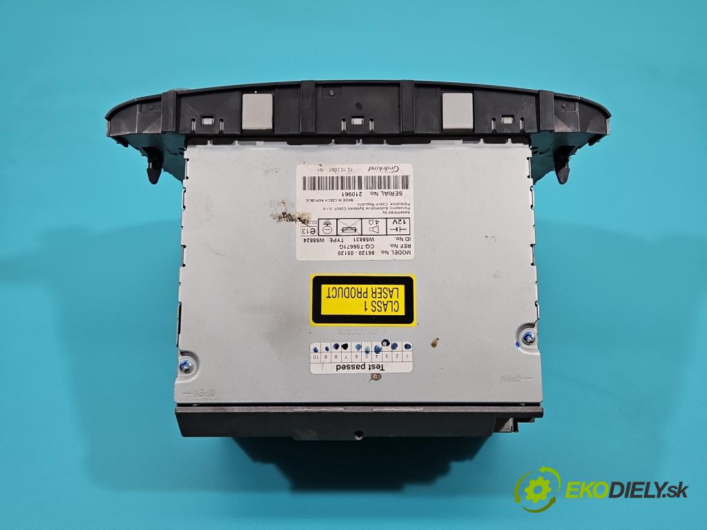Toyota Avensis II T25 2003-2008 2.0 D4D 126 HP manual 93 kW 1998 cm3 5- Radio originál 86120-05120