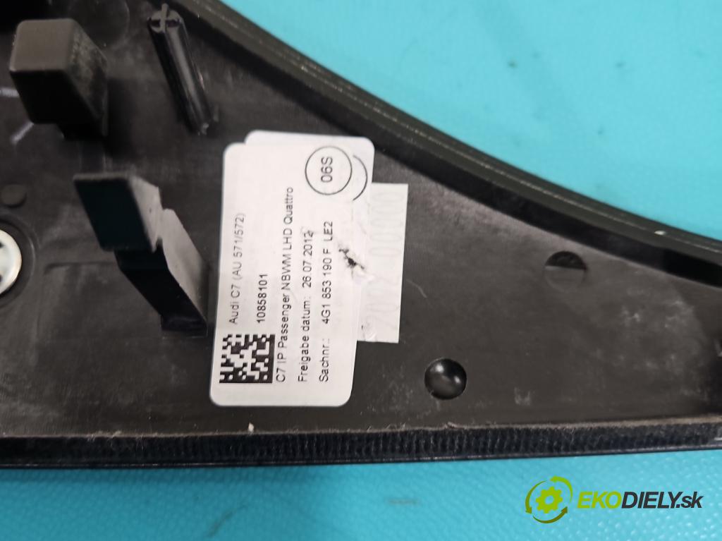 Audi A6 C7 2011-2018 3.0 TDI 313 HP automatic 230 kW 2967 cm3 5- lišta ozdobná vnitŕní: 4G1853190