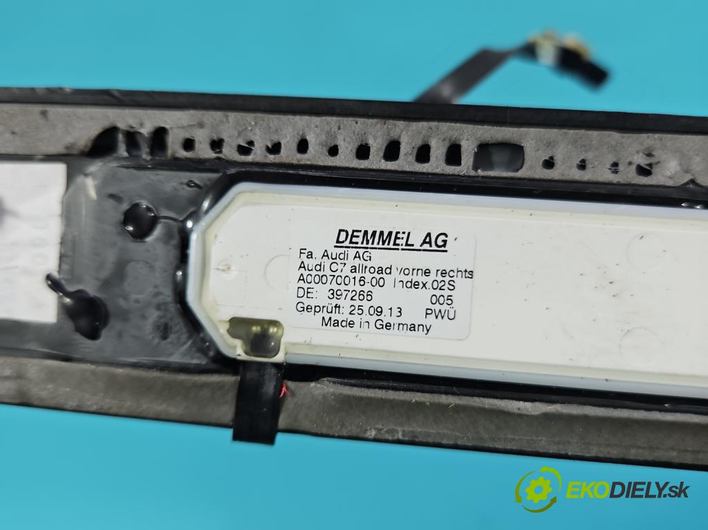 Audi A6 C7 2011-2018 3.0 TDI 313 HP automatic 230 kW 2967 cm3 5- lišta ozdobná vnitŕní: 4G9947406A