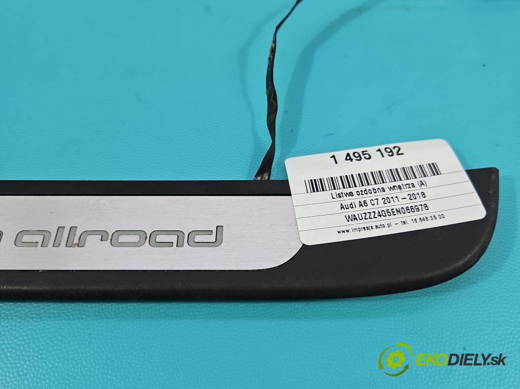 Audi A6 C7 2011-2018 3.0 TDI 313 HP automatic 230 kW 2967 cm3 5- lišta ozdobná vnitŕní: 4G9947423A