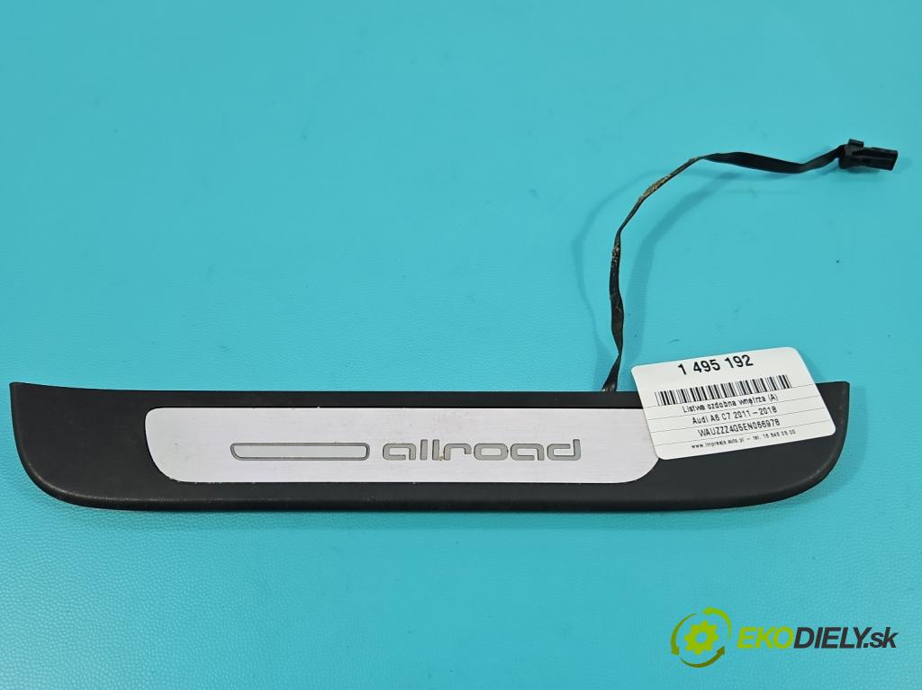 Audi A6 C7 2011-2018 3.0 TDI 313 HP automatic 230 kW 2967 cm3 5- lišta ozdobná vnitŕní: 4G9947423A