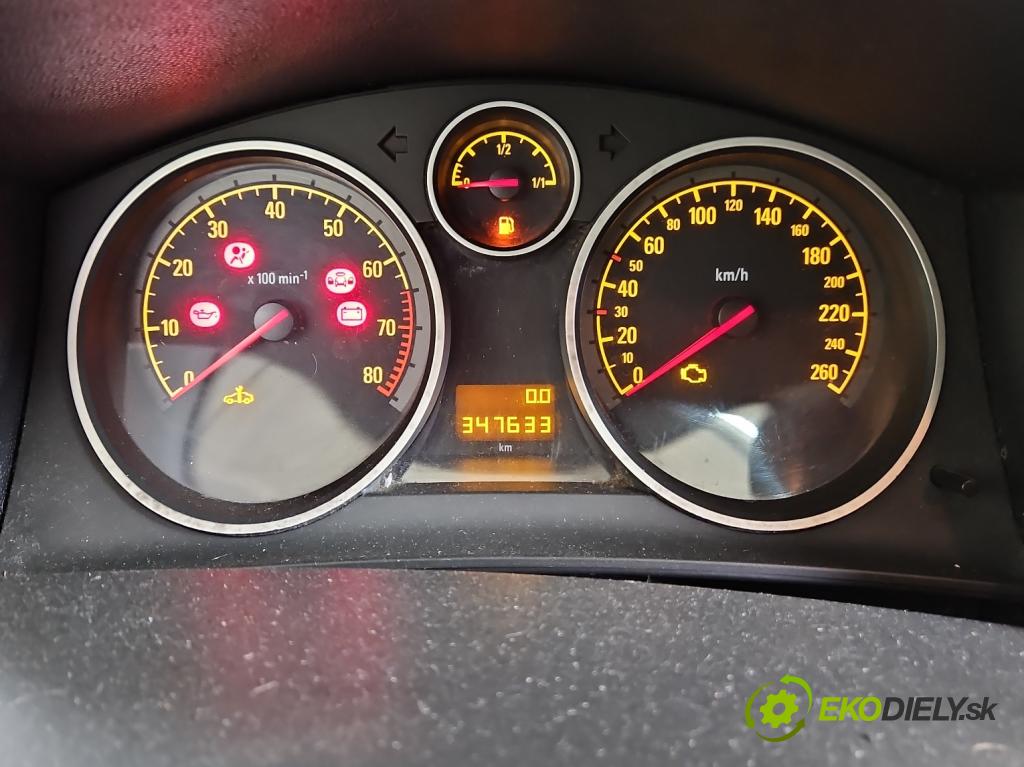 Opel Astra III 2004-2014 1.6 16V 105 HP manual 77 kW 1598 cm3 5- prístrojovka/ budíky 13142786TB (Prístrojová doska)