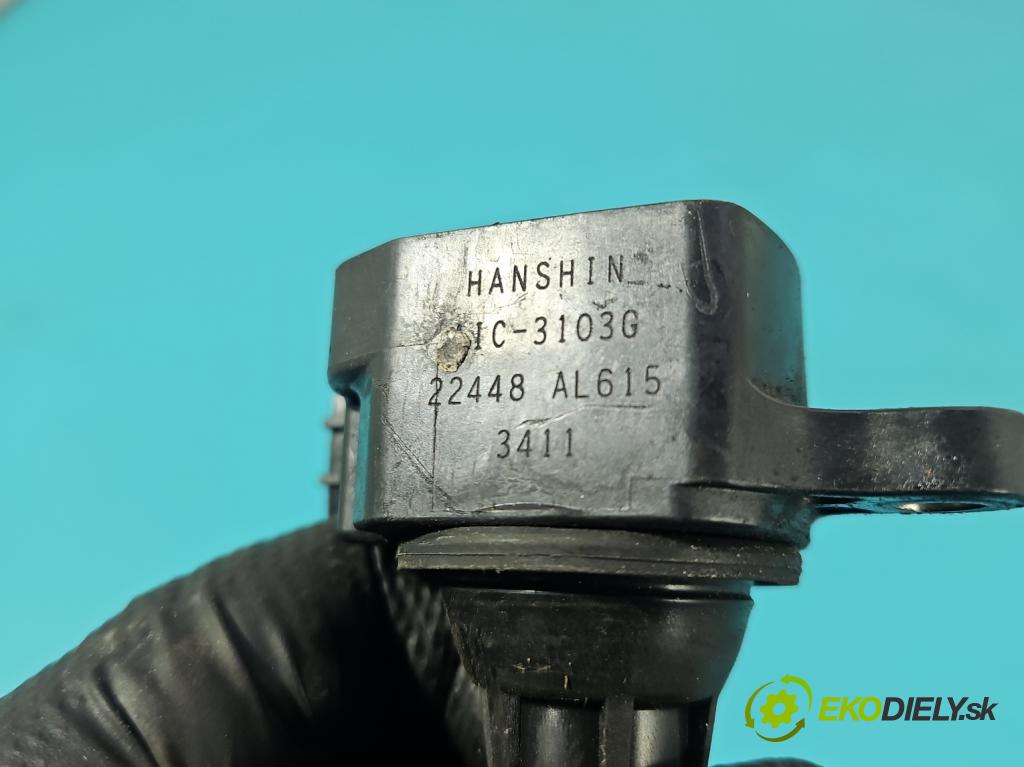 Infiniti FX I 2003-2008 3.5 V6 280KM: automatic 206 kW 3498 cm3 5- cievka zapaľovacia 22448-AL615 (Zapaľovacia cievka)